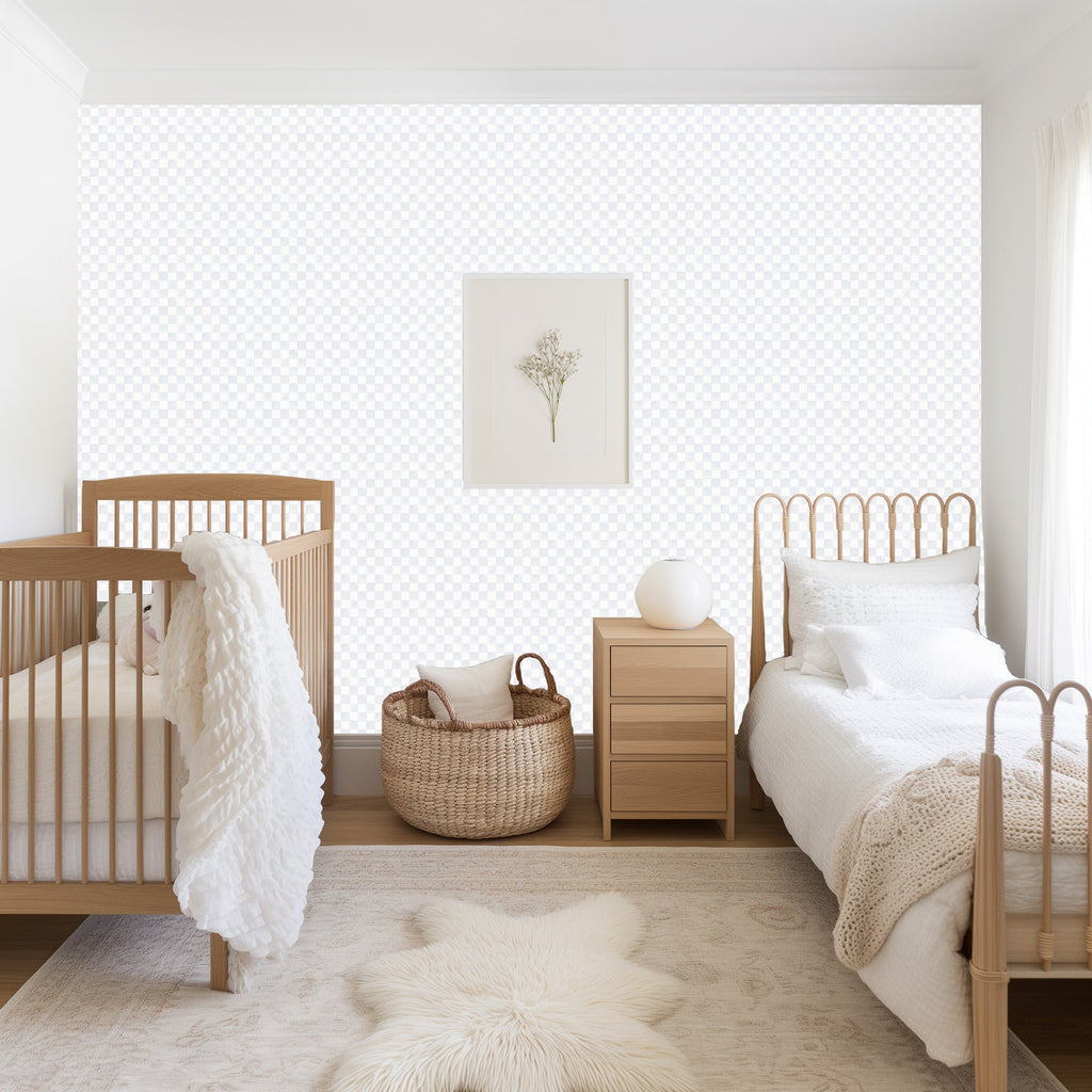 Tuck Geometric Wallpaper, Scandi Nursery Decor