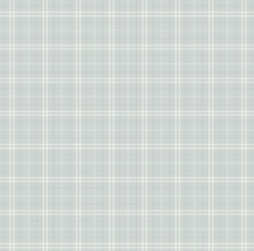 Alcott Plaid Wallpaper in Olive Green and Cream Farmhouse