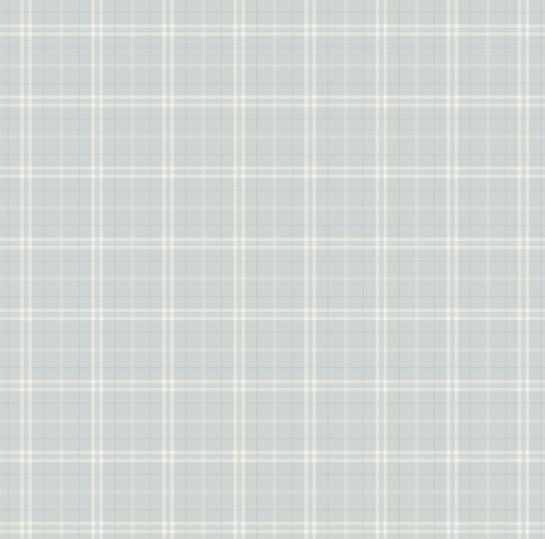 Alcott Plaid Wallpaper in Olive Green and Cream Farmhouse