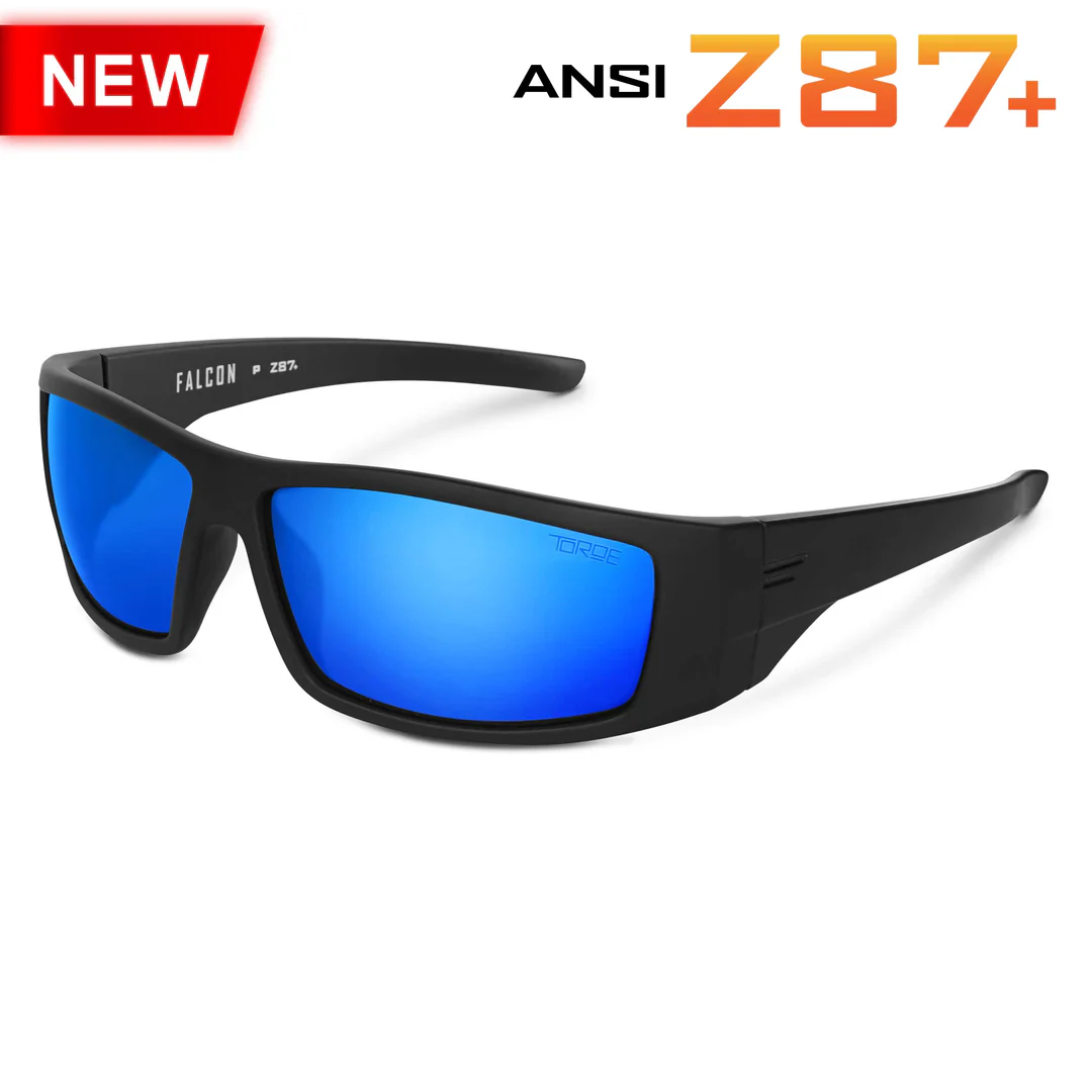 ANSI Z87+ Safety Rated Polarized Wraparound Sunglasses