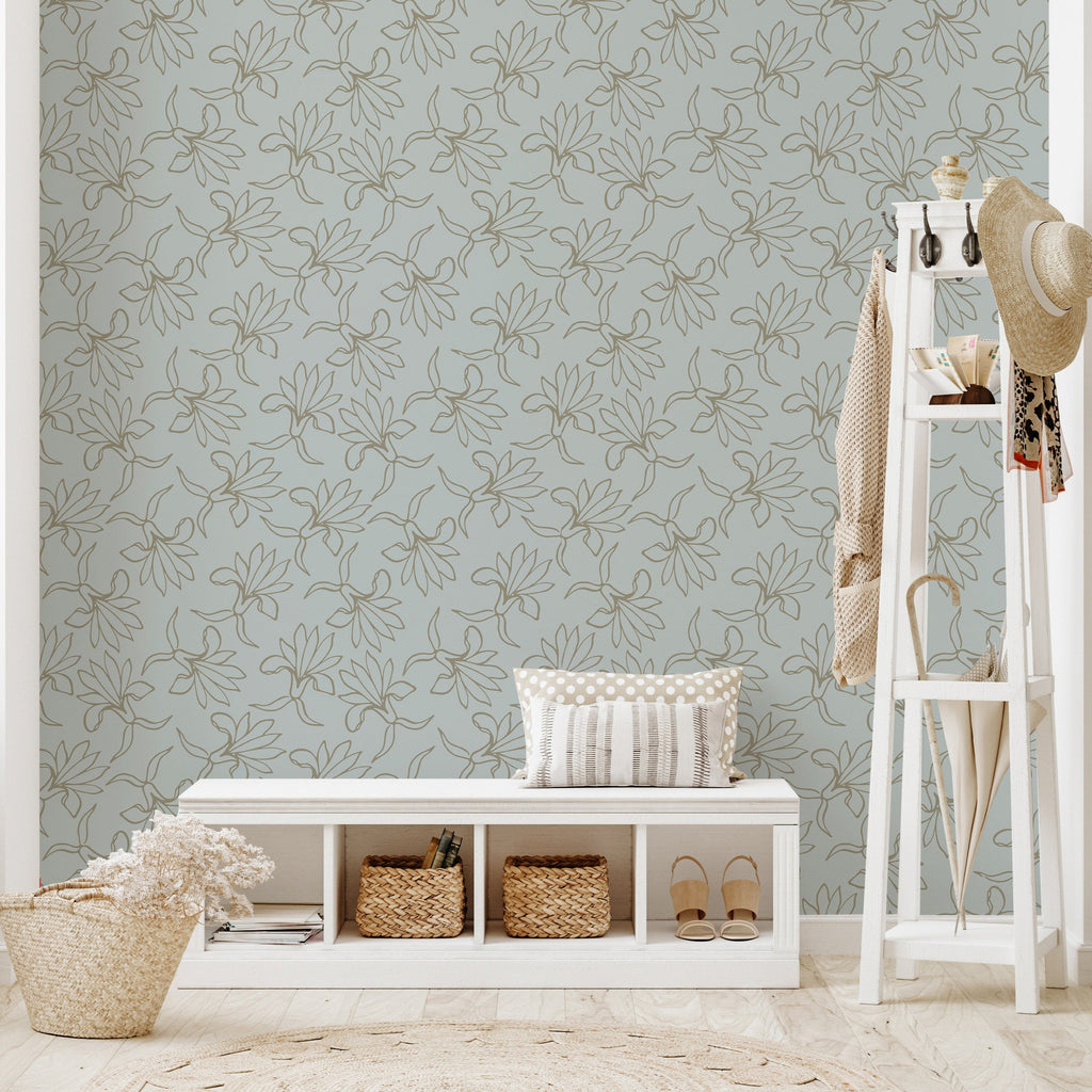 Close up of Naya wallpaper design showing pattern detail