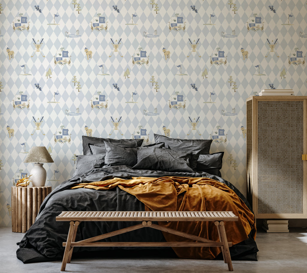 Alfred Wallpaper by Linen and Paper Design