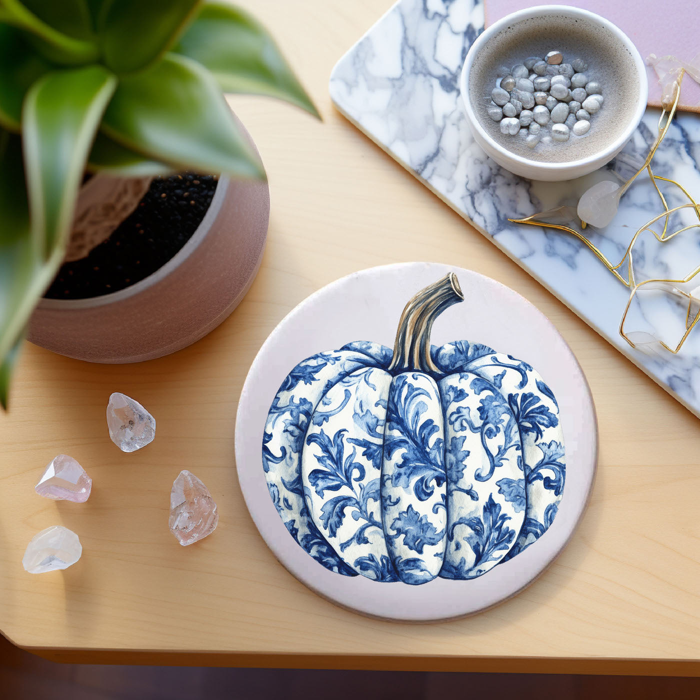 Chinoiserie Halloween Coasters