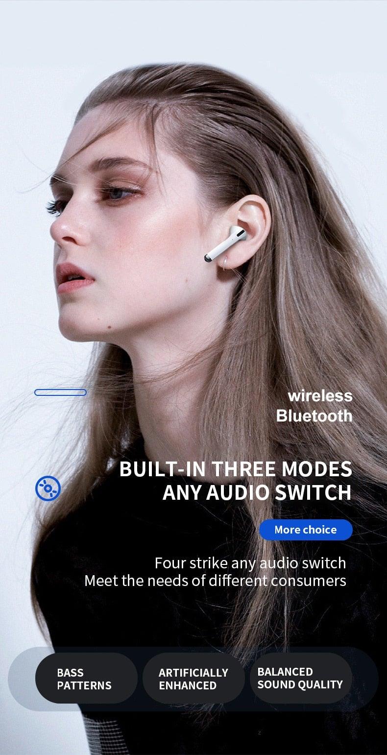 Bluetooth 5.0 Wireless Earbuds with LED Charging Case, 9D Stereo
