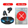 Black Bluetooth 5.0 Wireless Sports Earbuds with Mic