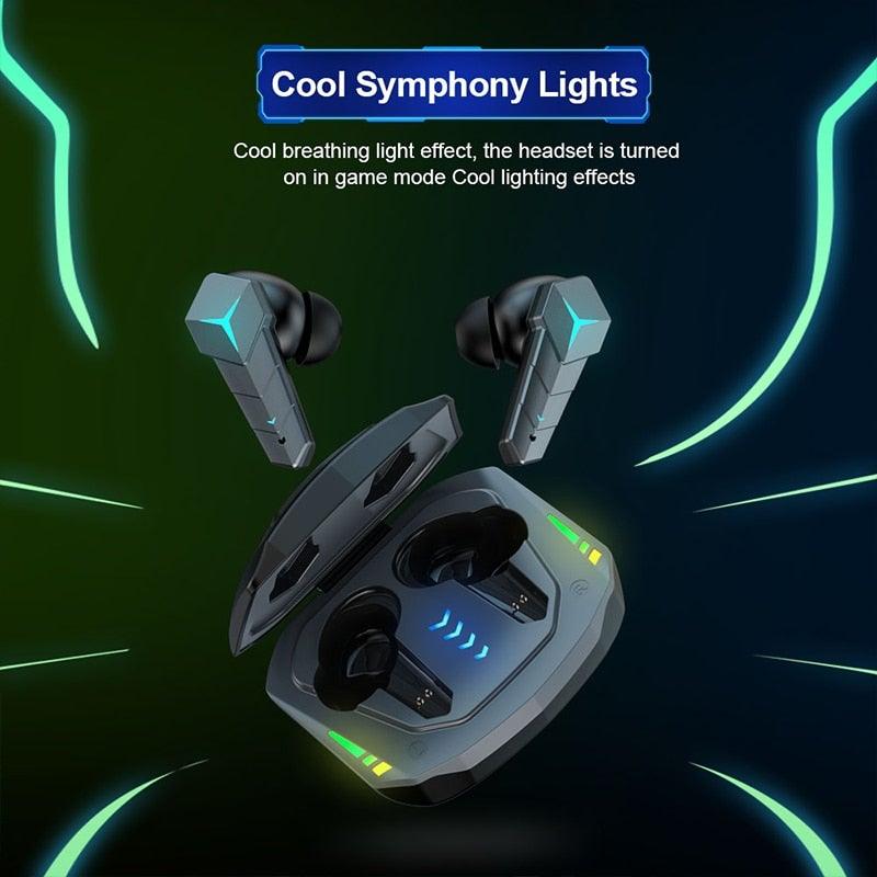 Wireless RGB Gaming Earbuds with Low Latency Bluetooth 5.0
