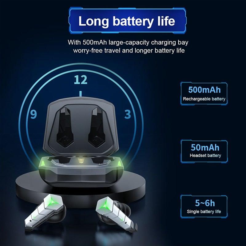 Wireless RGB Gaming Earbuds with Low Latency Bluetooth 5.0