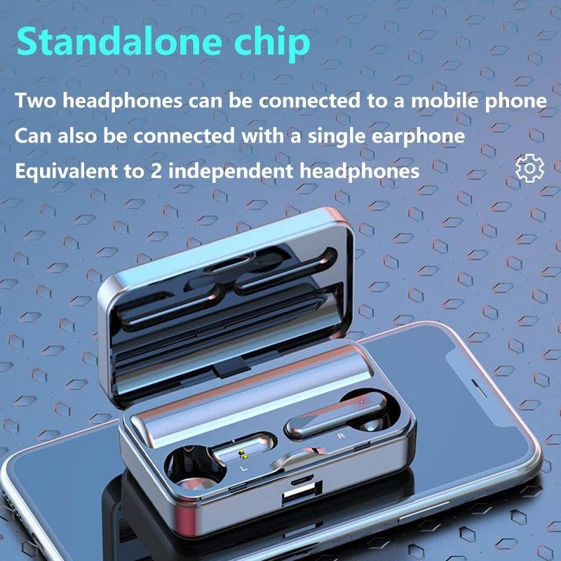 Bluetooth 5.1 Wireless Sports Earphones with Microphone & Bass
