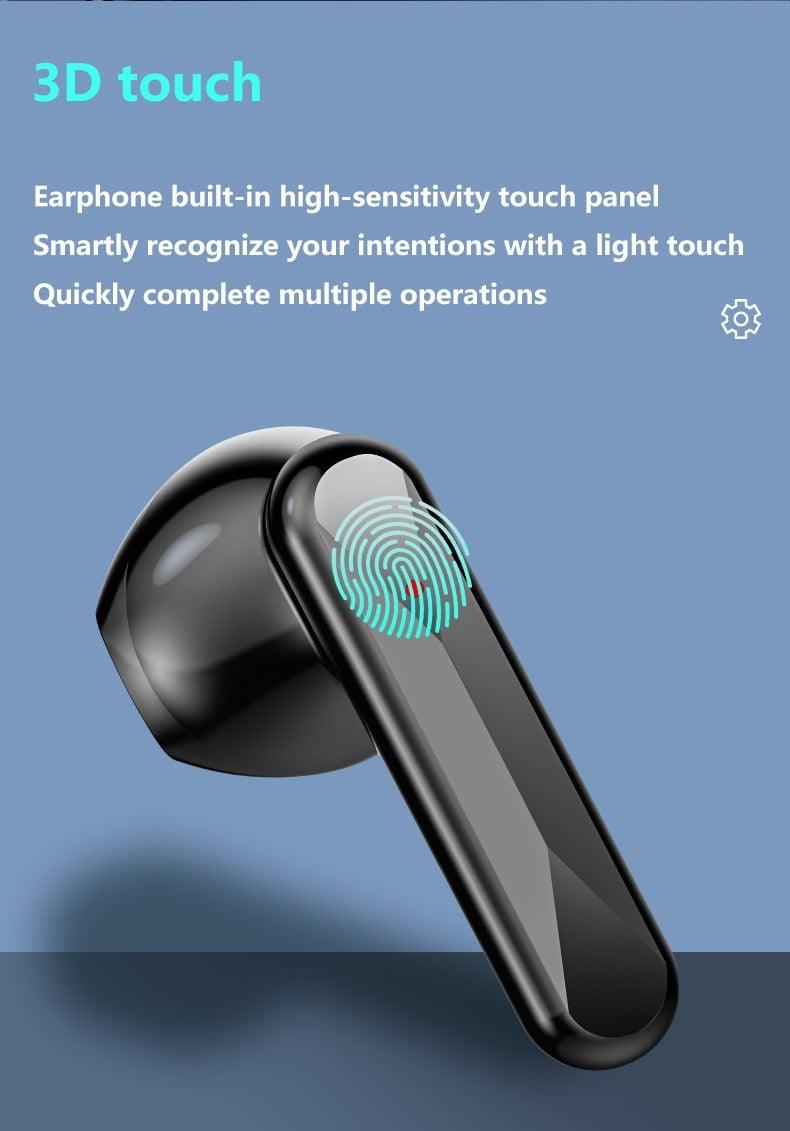 Bluetooth 5.1 Wireless Sports Earphones with Microphone & Bass