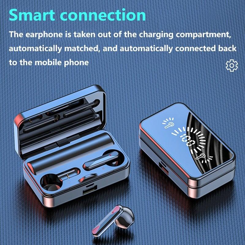 Bluetooth 5.1 Wireless Sports Earphones with Microphone & Bass