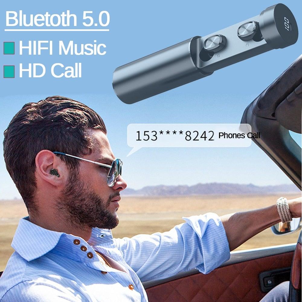 Wireless Bluetooth 5.0 Touch Control Earbuds with LED Display