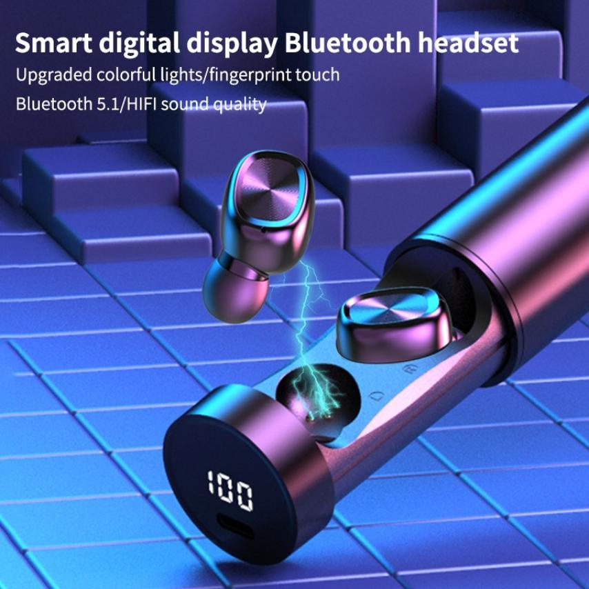 Wireless Bluetooth 5.0 Touch Control Earbuds with LED Display