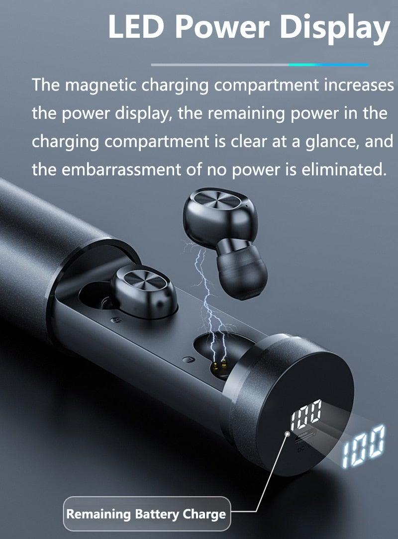Wireless Bluetooth 5.0 Touch Control Earbuds with LED Display