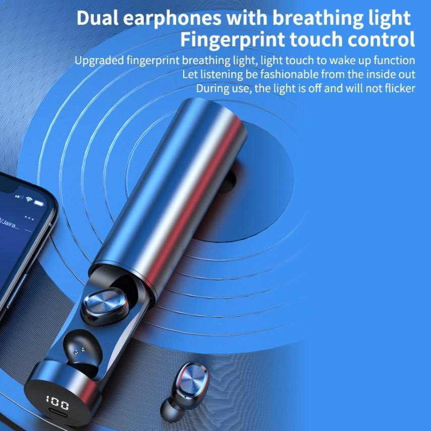 Wireless Bluetooth 5.0 Touch Control Earbuds with LED Display