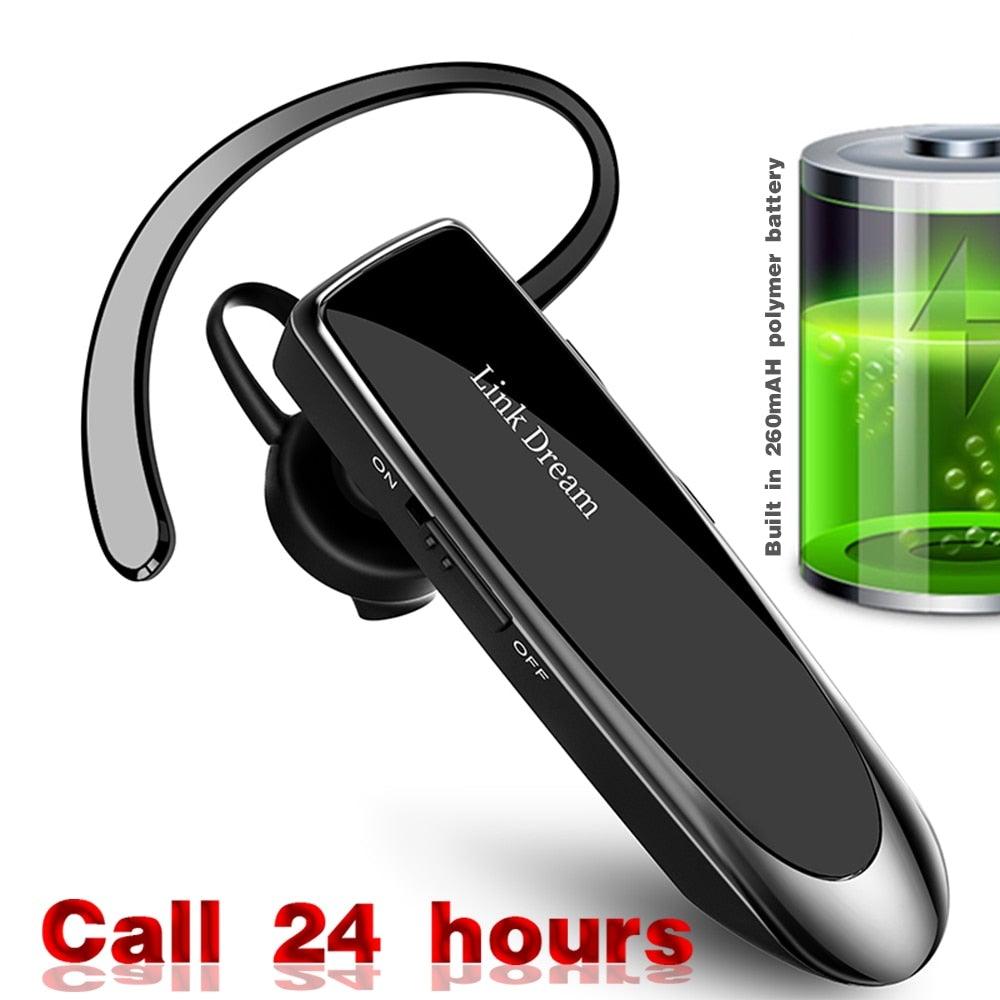 Bluetooth 5.0 wireless handsfree headset with microphone for sports and business use