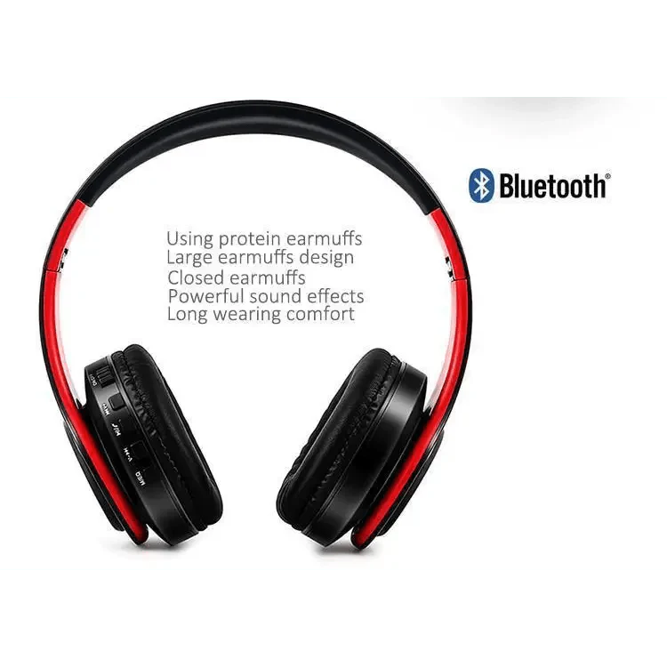 Foldable Wireless Bluetooth Headphones for Sport and Travel