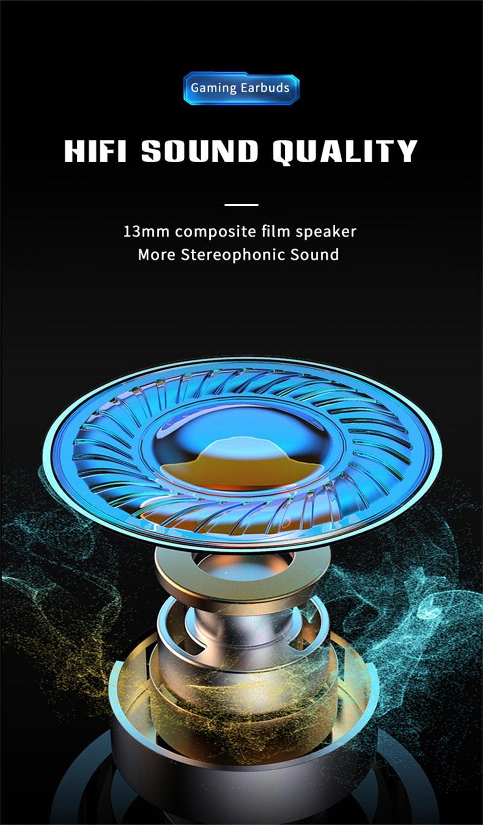 Low Latency Wireless Gaming Earbuds with Touch Control