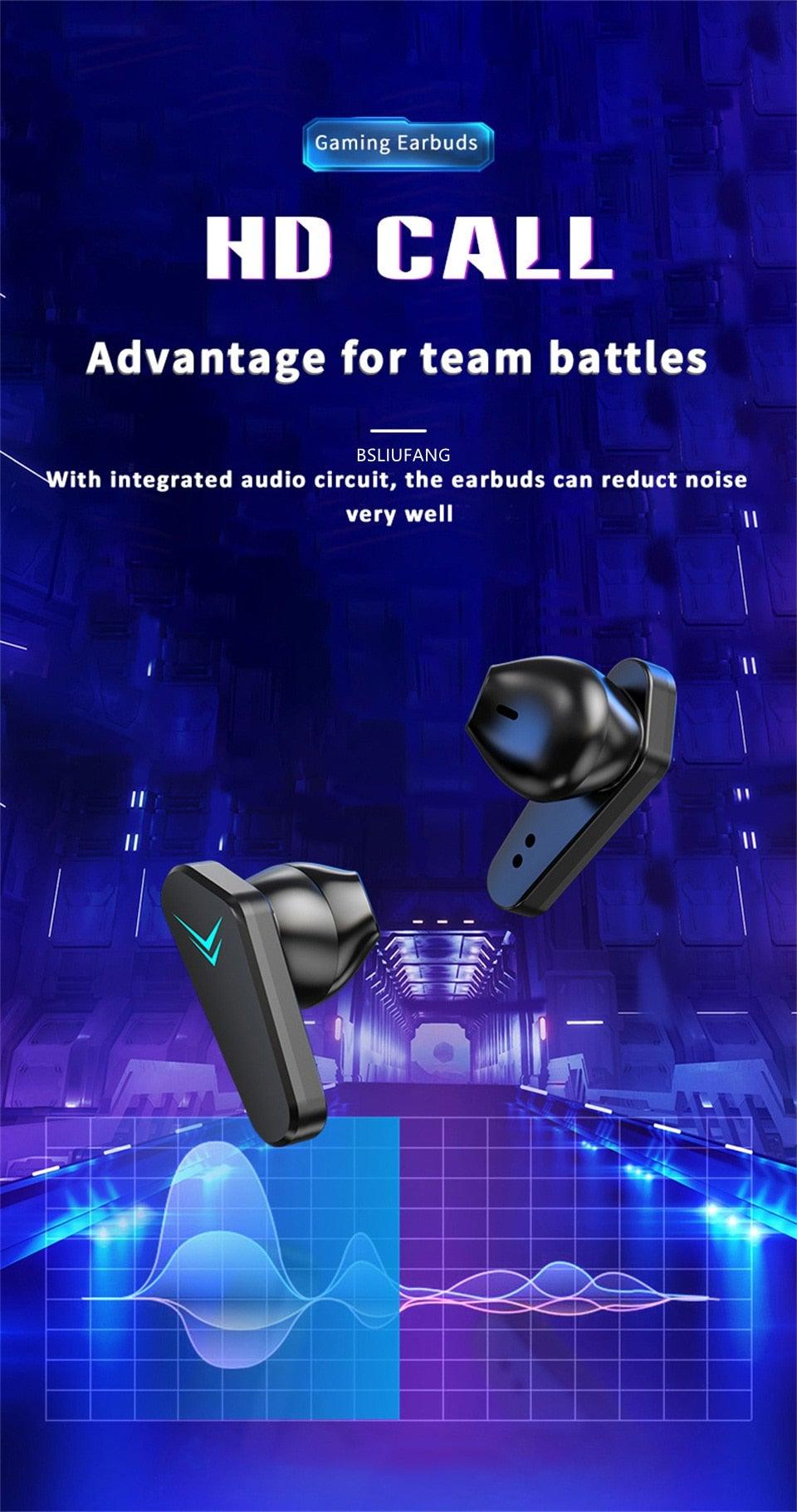 Low Latency Wireless Gaming Earbuds with Touch Control