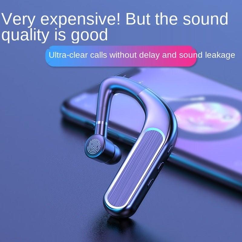 Elegant black Bluetooth 5.0 over-ear business headset