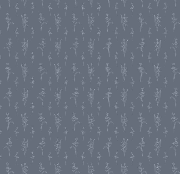 Bria Floral Removable Wallpaper in Beige, Pale Blue and Green