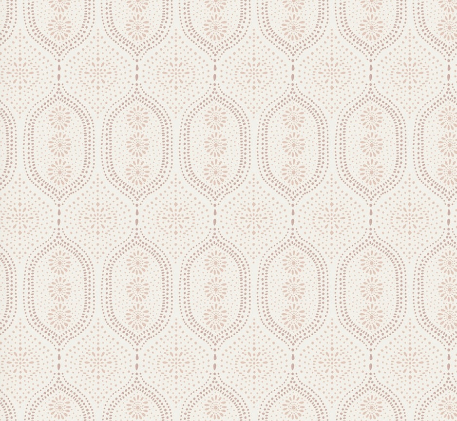 Holloway Geometric Wallpaper - Bohemian Off-White, Beige, and Taupe