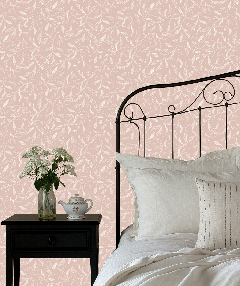 Swift Patterned Wallpaper in Green, Blue and Taupe
