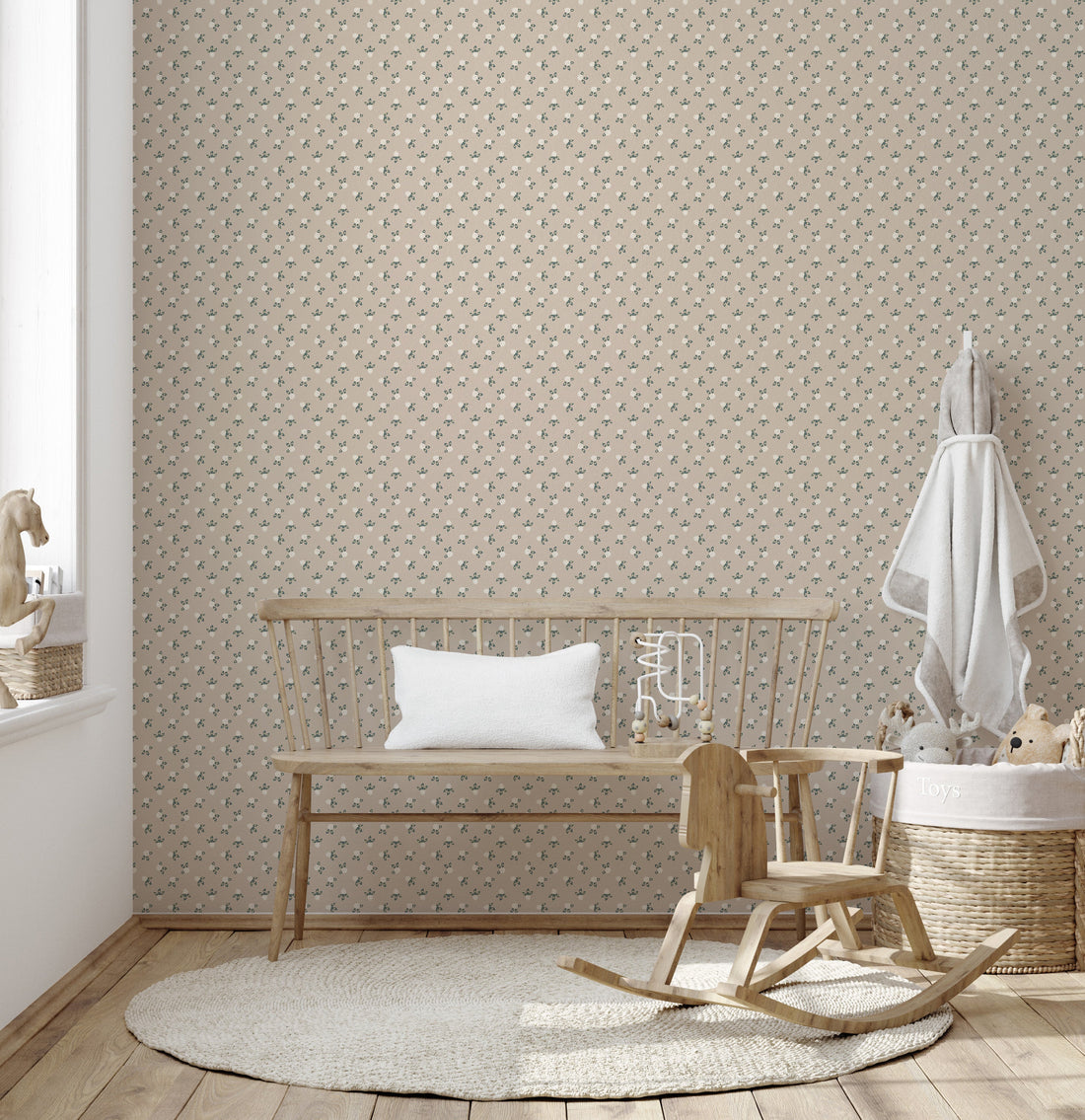 Idalie Peel and Stick Removable Wallpaper by Grateful Artsy Soul