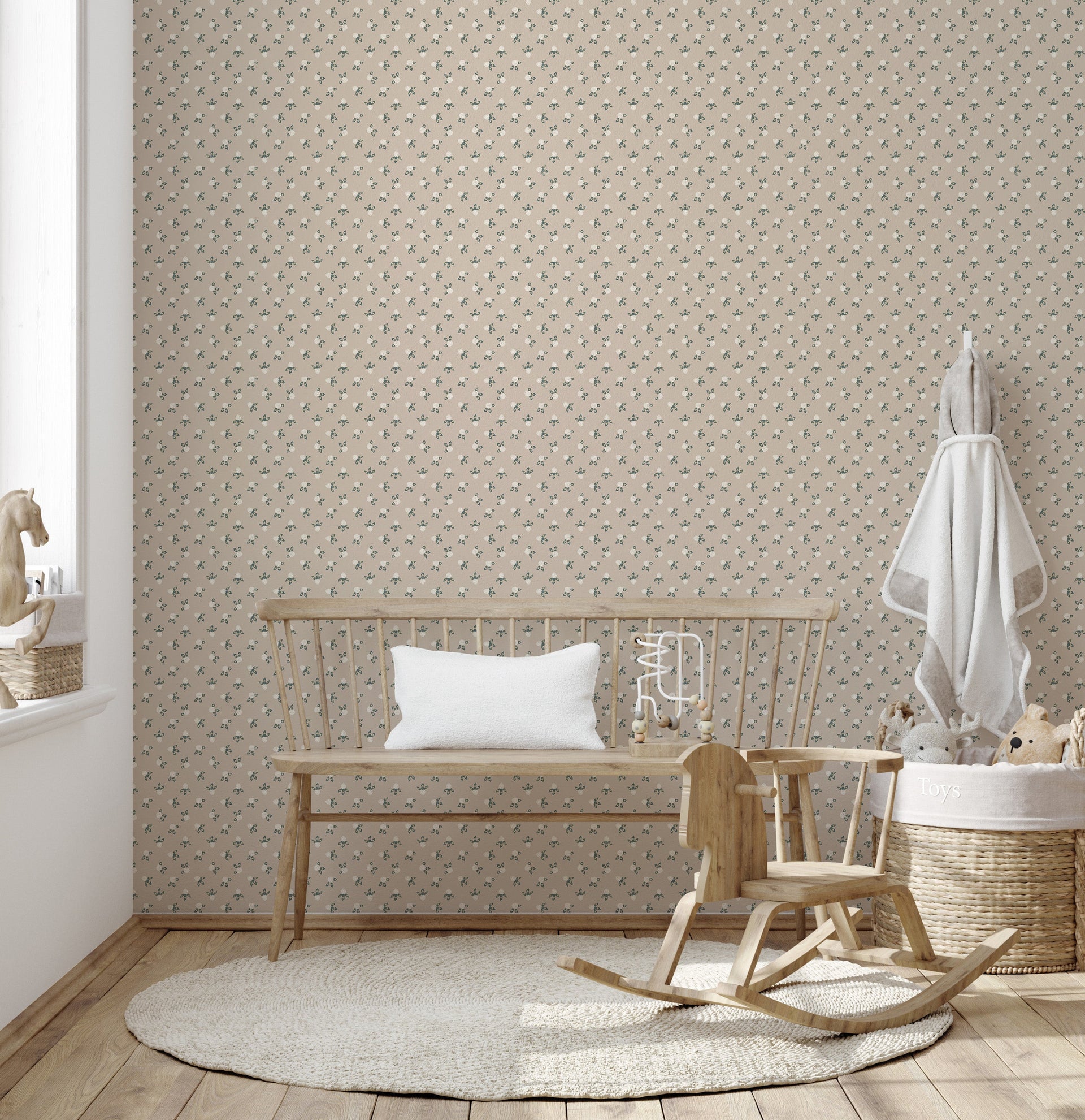 Idalie Peel and Stick Removable Wallpaper by Grateful Artsy Soul