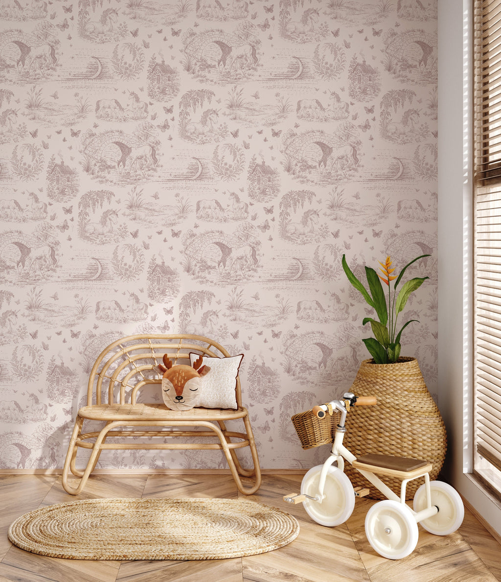 Locket Floral Removable Wallpaper by The Feral Flower