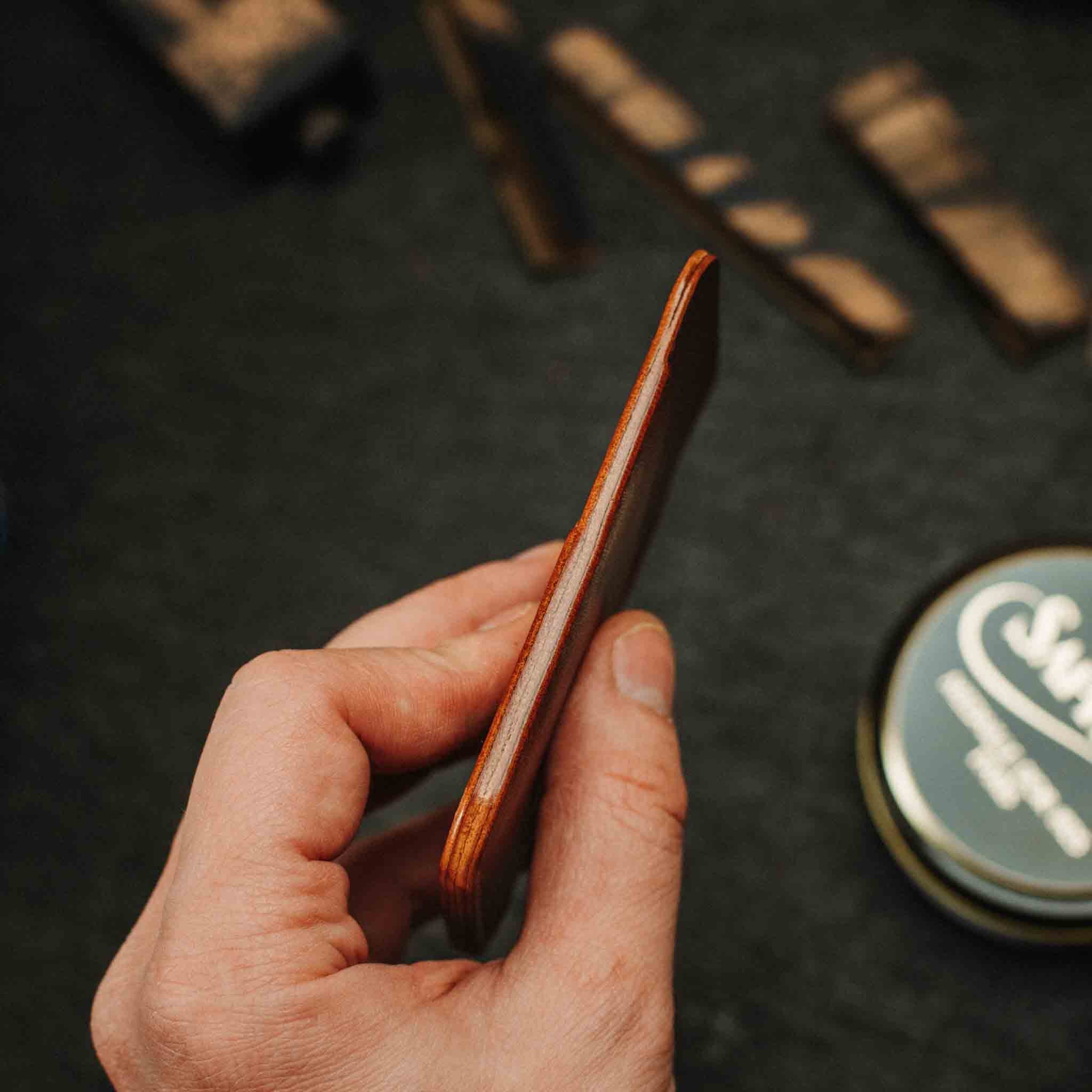 Slim Leather Wallet - Boatswain v3 | Minimalist Card Holder | EDC