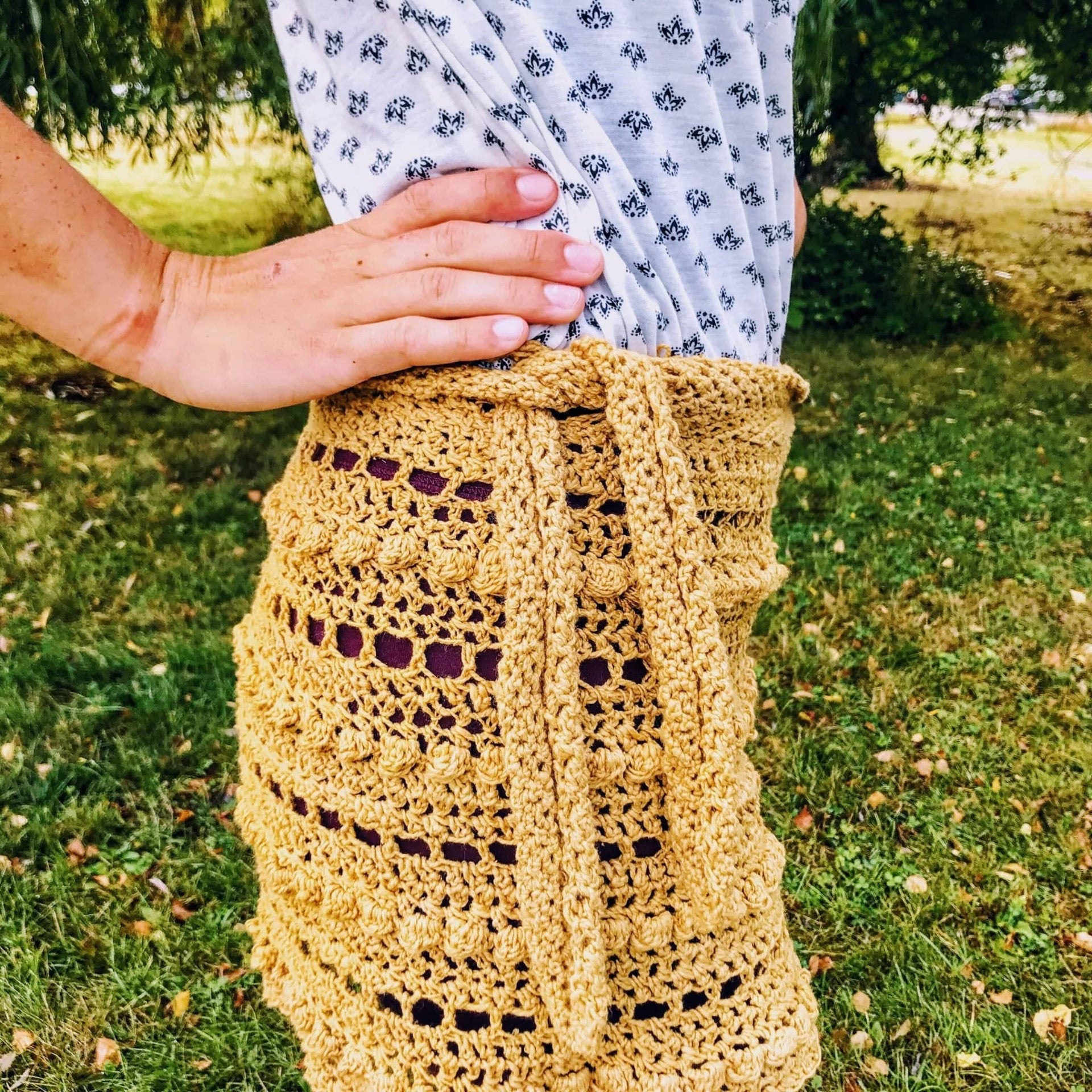 Bobble Wrap Skirt Crochet Kit - DIY Organic Cotton Craft Project