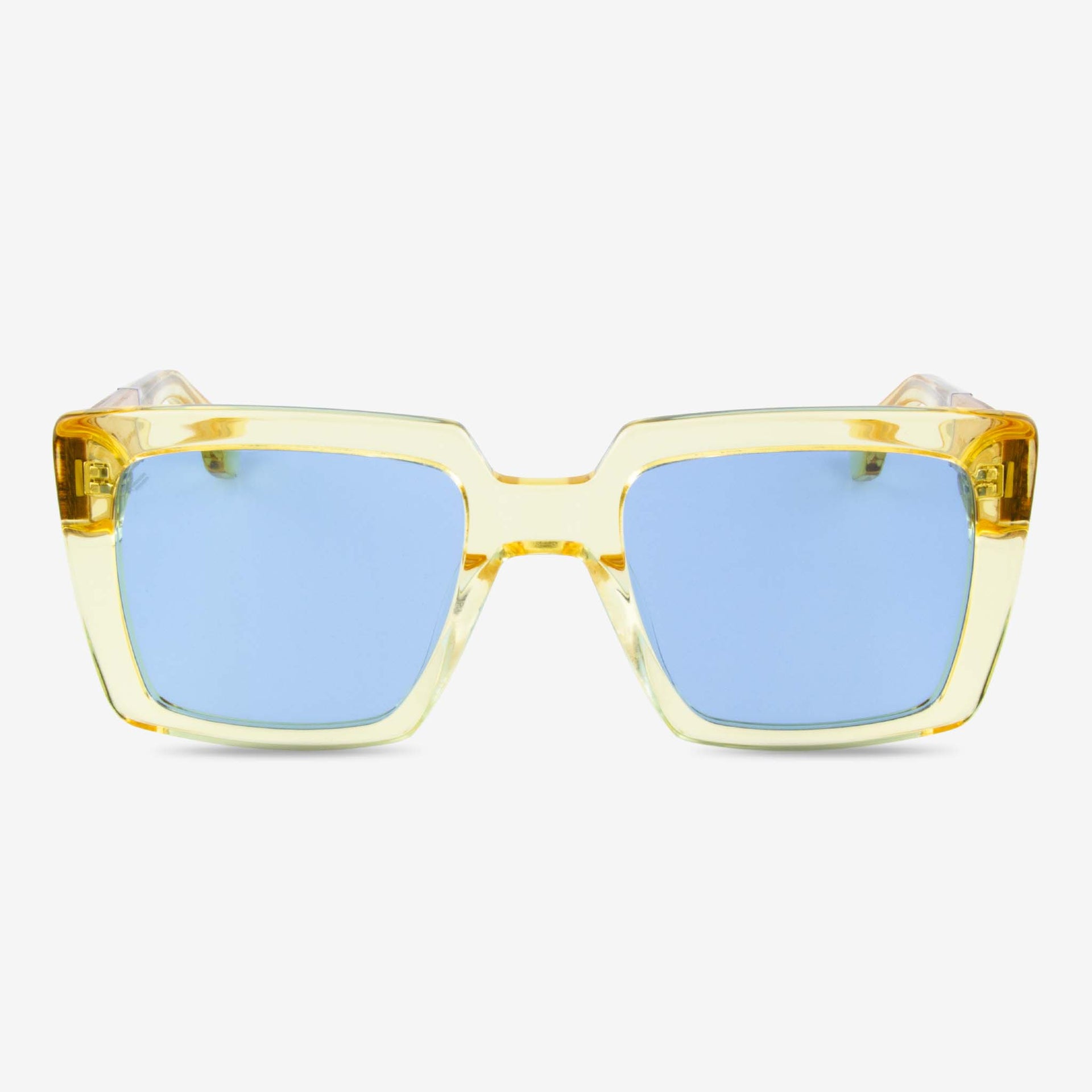 Boca oversized square acetate and wood sunglasses