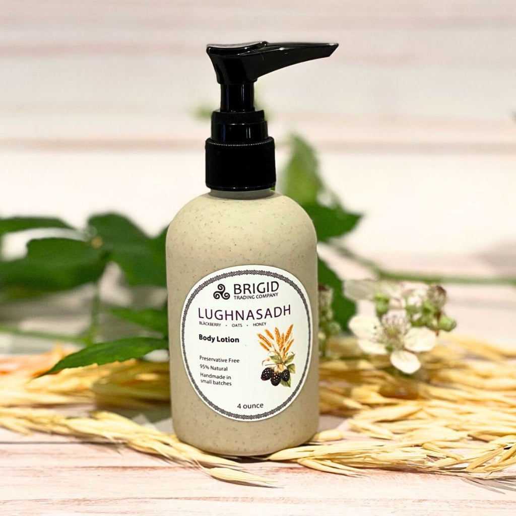 Lughnasadh Natural Body Lotion - Blackberry, Oats, and Honey