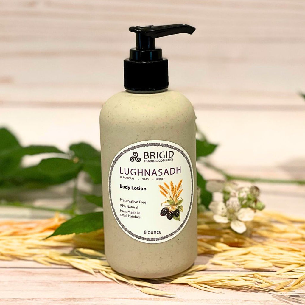 Lughnasadh Natural Body Lotion - Blackberry, Oats, and Honey
