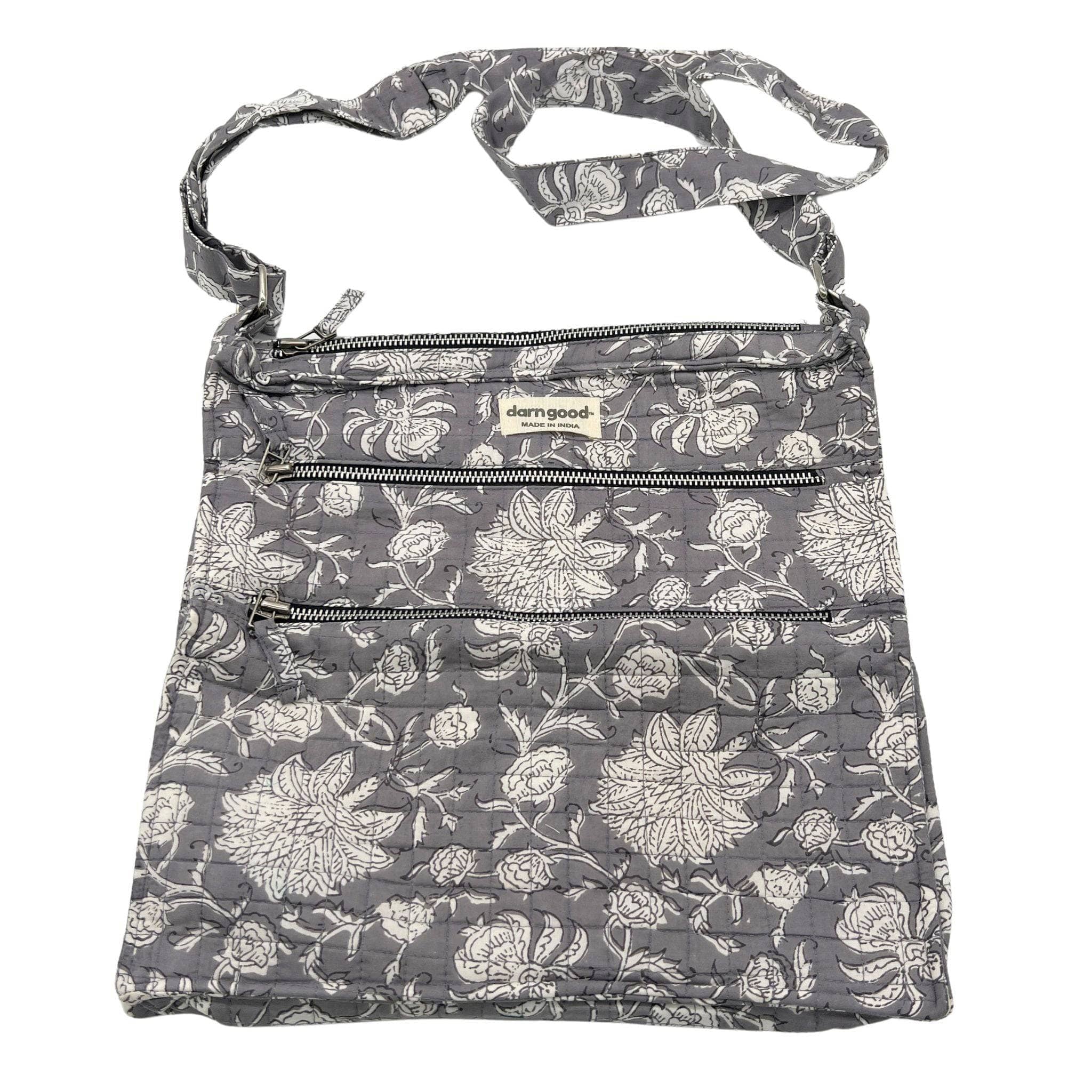 Boho Hippie Crossbody Bag in Multicolor Artisan Cotton
