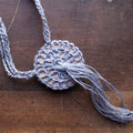 Boho Macrame Necklace Crochet Kit - DIY Artisanal Jewelry Project