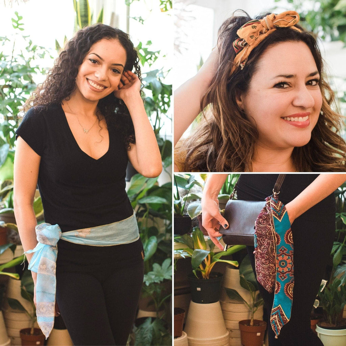 Boho Vintage Sari Sash Multi-Way Headband and Accessory