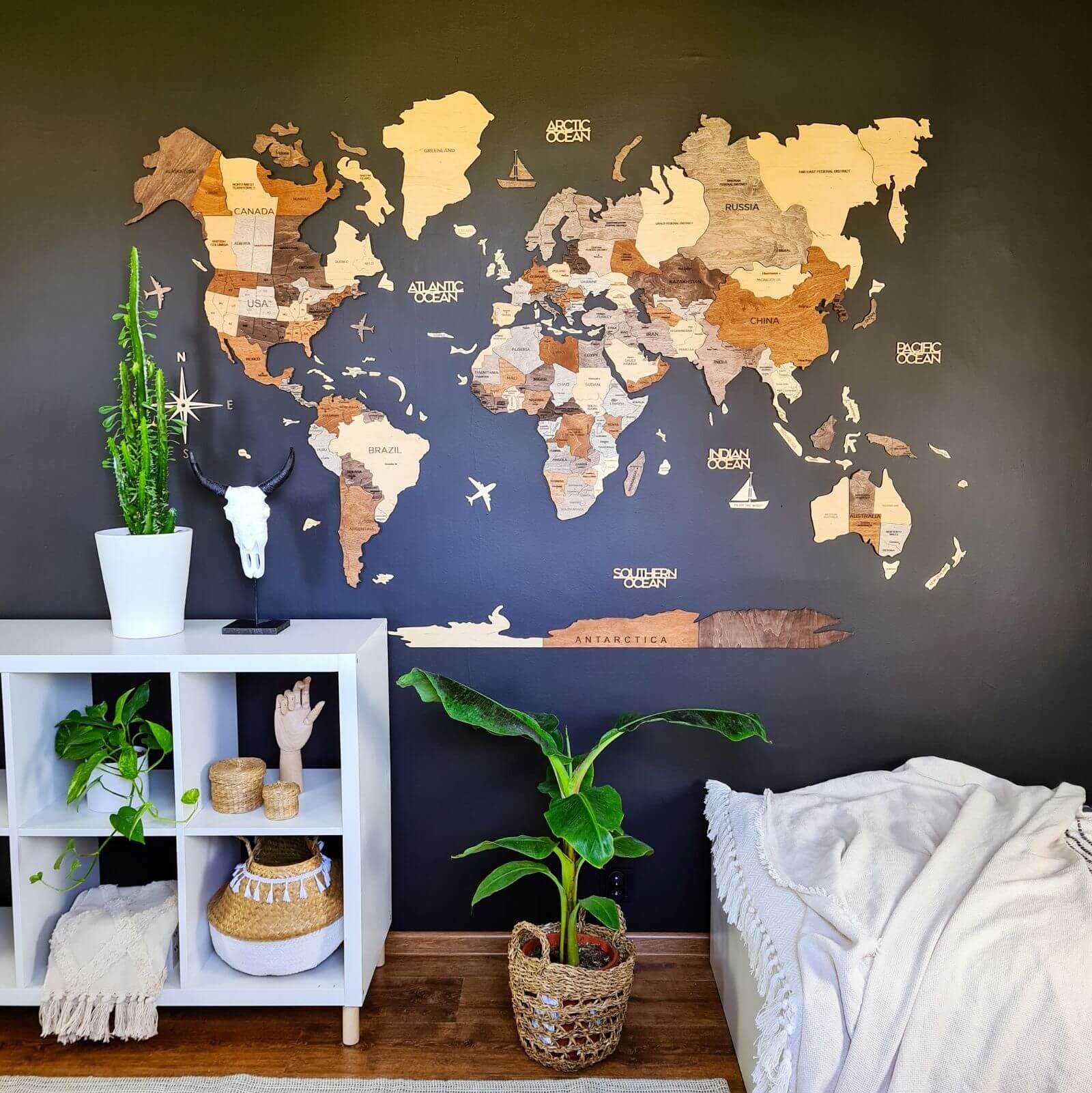 Horizontal Modern Wall Art Decor for Living Room