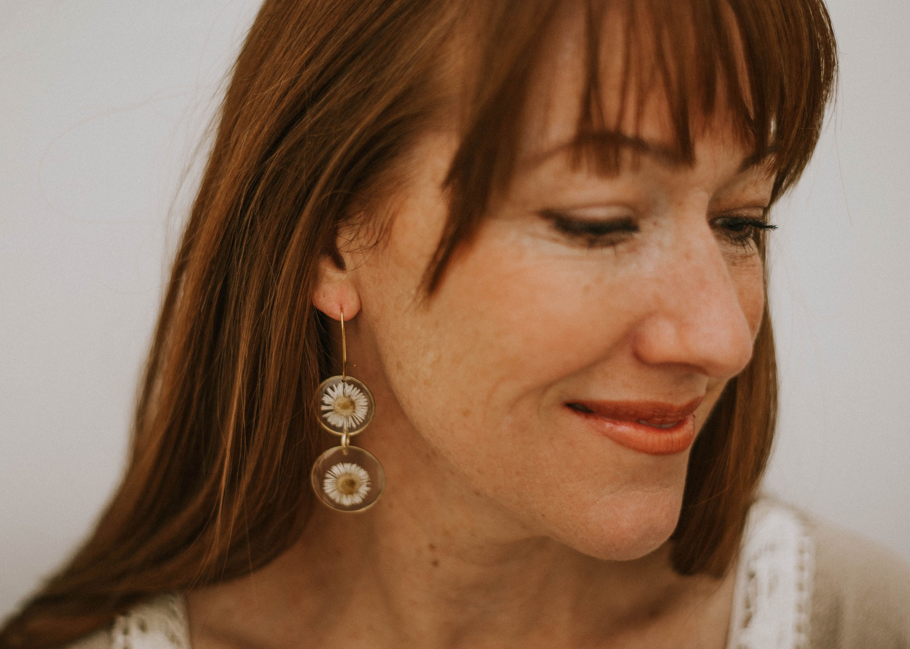 Boho Babe Lucite Flower Earrings