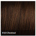 Bombshell Bob Wig with Eyelash Bangs - Chestnut Brown Tousled Cut