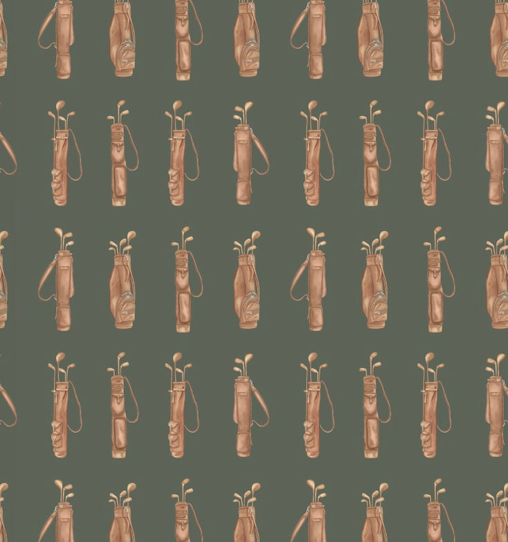 Woods Removable Wallpaper in Green and Brown