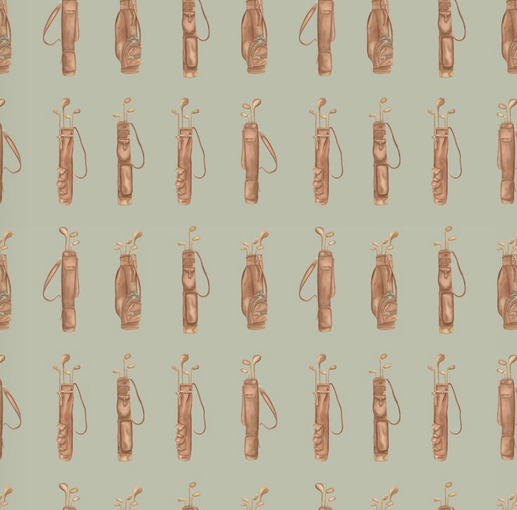 Woods Removable Wallpaper in Green and Brown