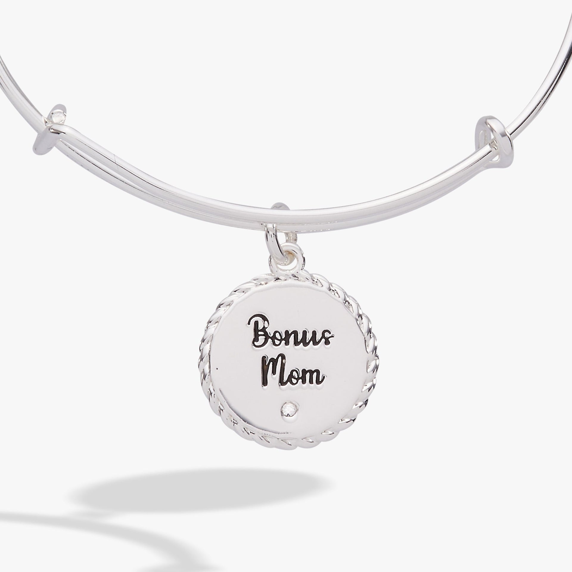 Bonus Mom Family Isn't Only Blessed By Name Gold Charm Bangle