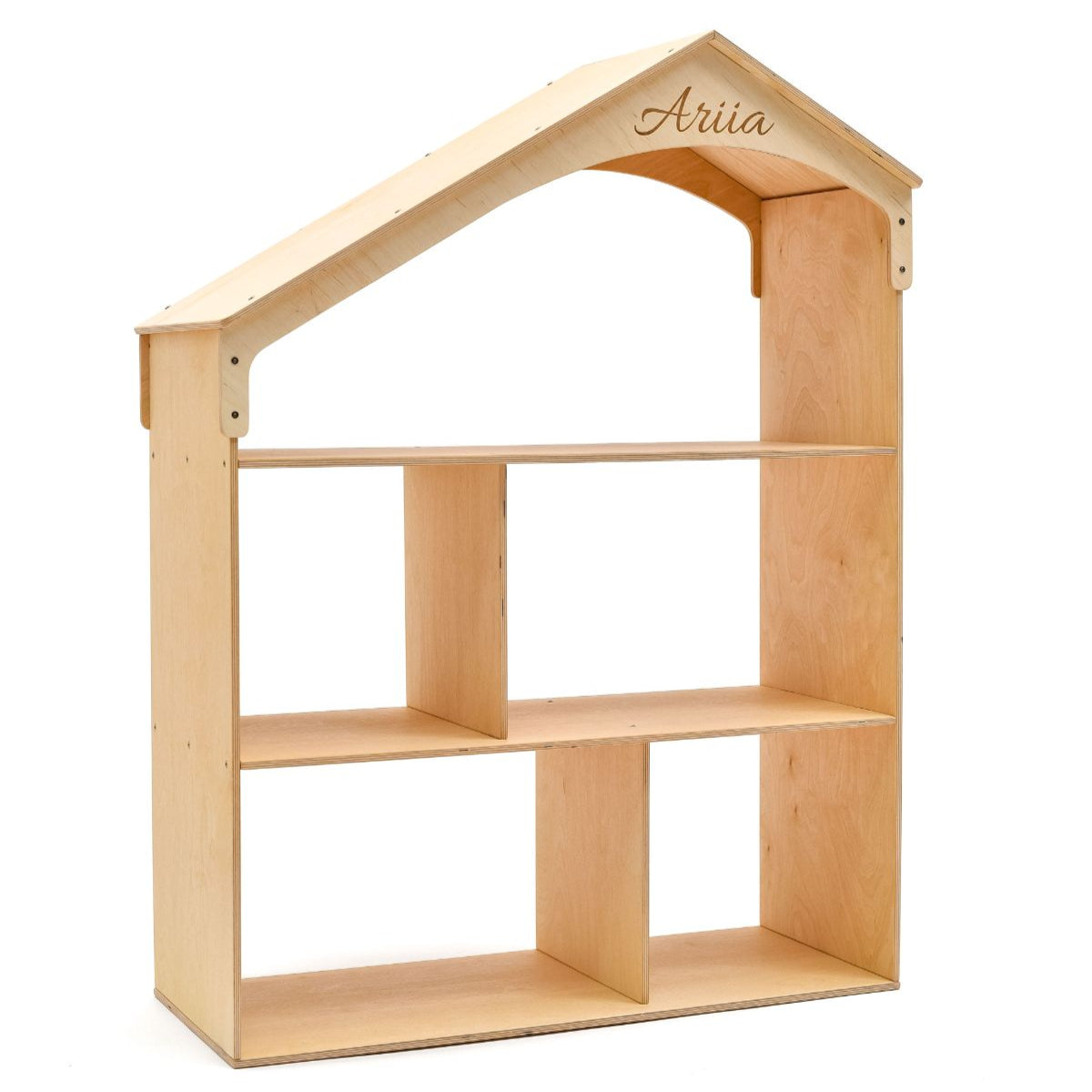 White Dollhouse Bookcase and Toy Storage for Kids Room