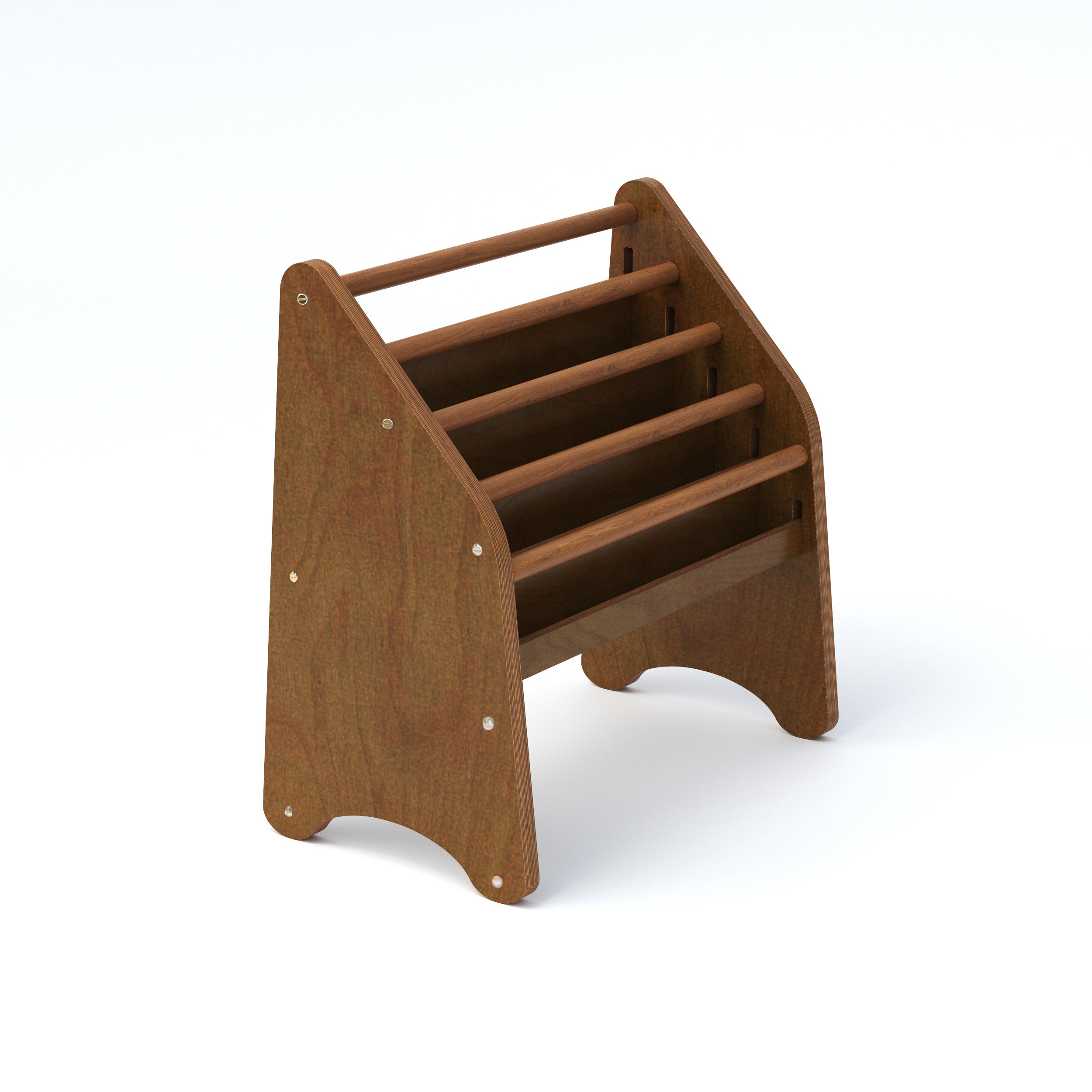 Minimalist Montessori Bookshelf for Kids – Wood, Pink or Grey