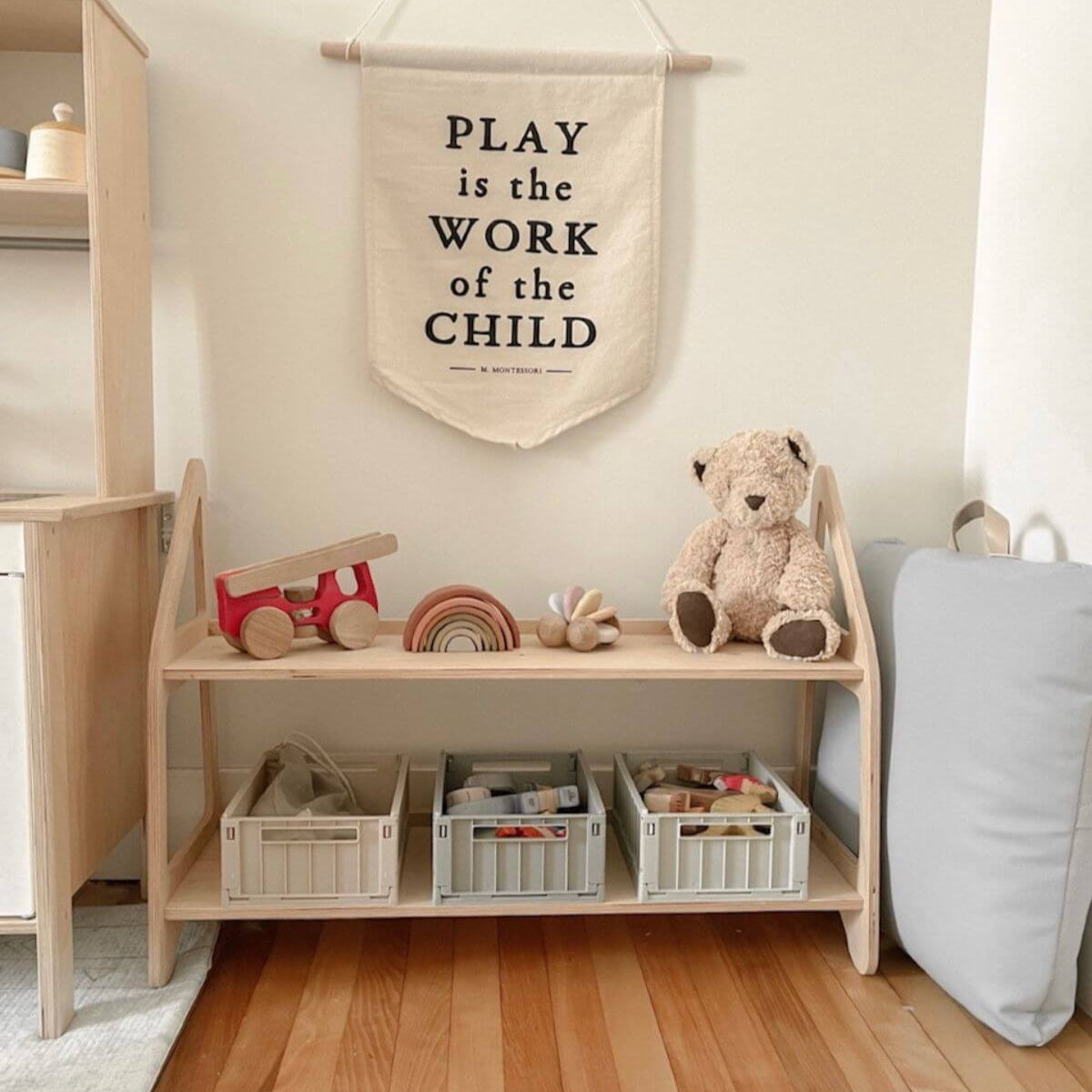 Montessori Playroom Organization Furniture Set