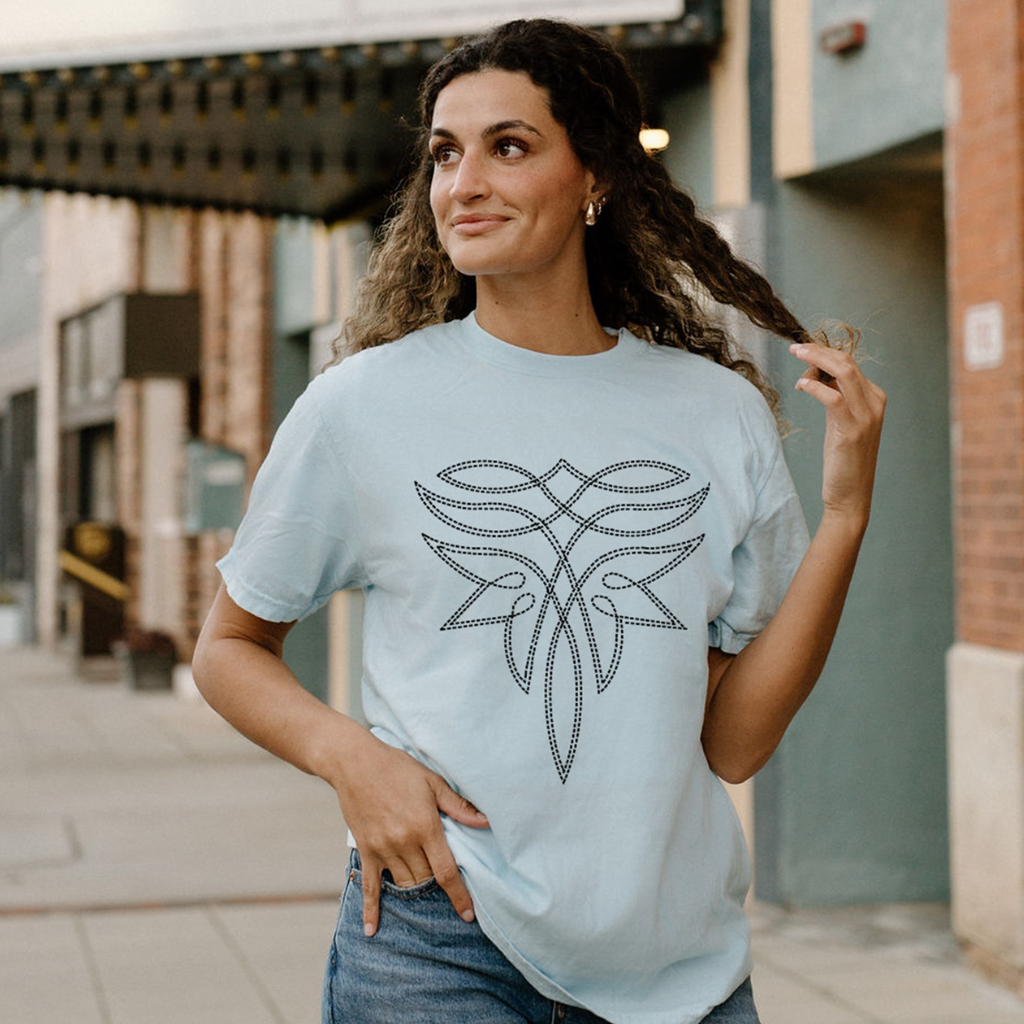Boot Stitch Western Comfort Colors Graphic Tee