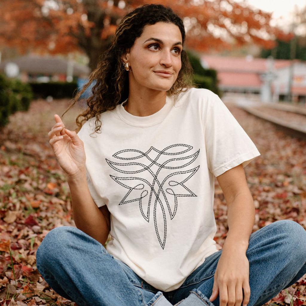 Boot Stitch Western Comfort Colors Graphic Tee