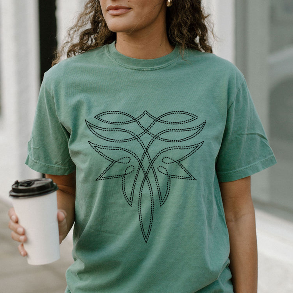 Boot Stitch Western Comfort Colors Graphic Tee