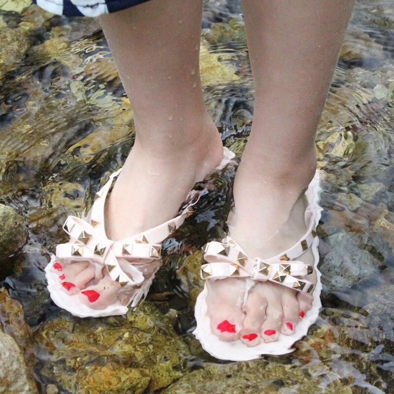 Bowknot Summer Slides - Cute Flat Beach Sandals